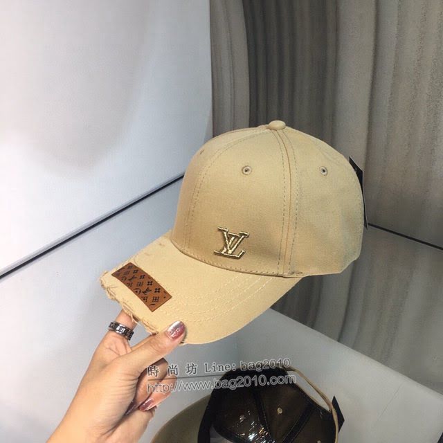 LV爆款男士帽子 路易威登暗紋提花2021早春棒球帽 LV做舊鴨舌帽  mm1265